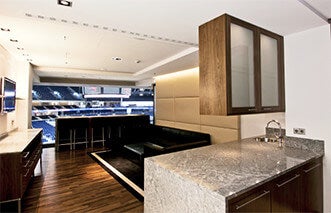 Innenbereich einer Entertainment Suite