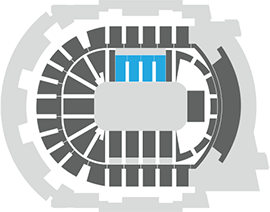 Saalplan mit eingezeichneten Premium Seats